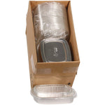 Pactiv Evergreen Classic 46 oz. Aluminum Carry-Out Container with PET Dome Lid, Oval, Silver/Clear, 50/Carton (Y6710PET)