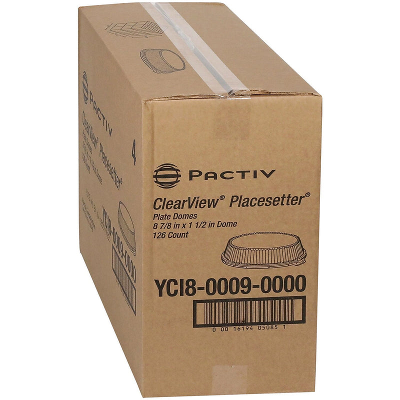 Pactiv Evergreen ClearView Dome Lid, 126/Carton (YCI800090000)