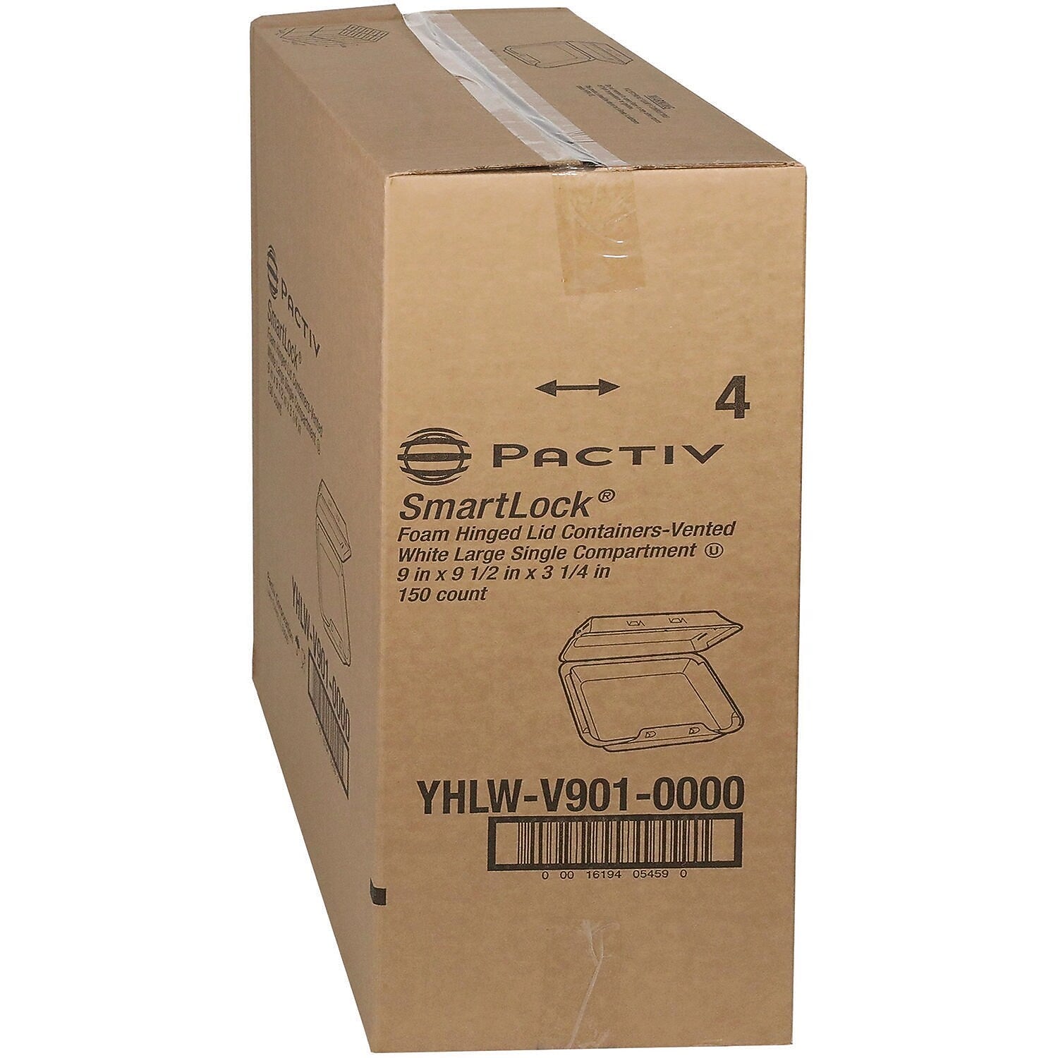 Pactiv Evergreen SmartLock Container, 150/Carton (YHLWV9010000)