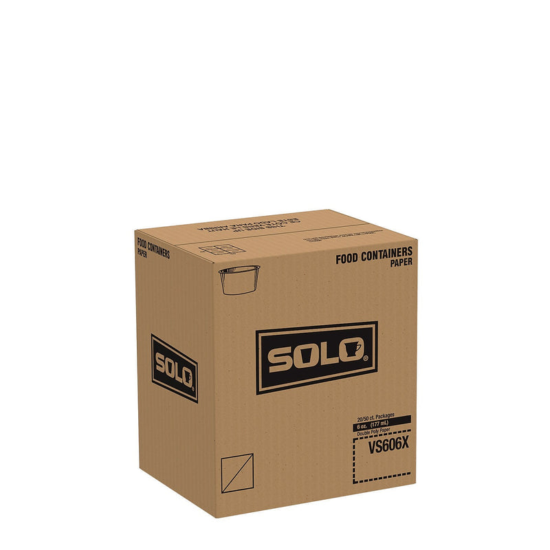 SOLO Food Container, 6 oz., 1,000/Carton (VS606X-02050)