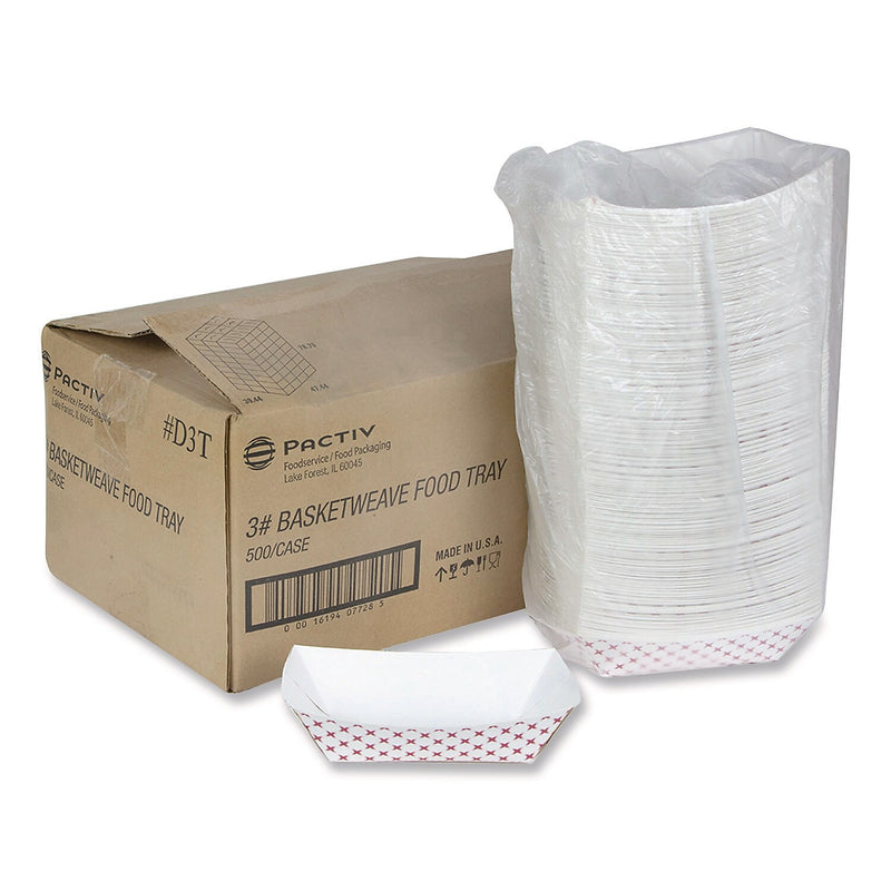 Pactiv Evergreen Paperboard Food Tray, 500/Carton (D3T)