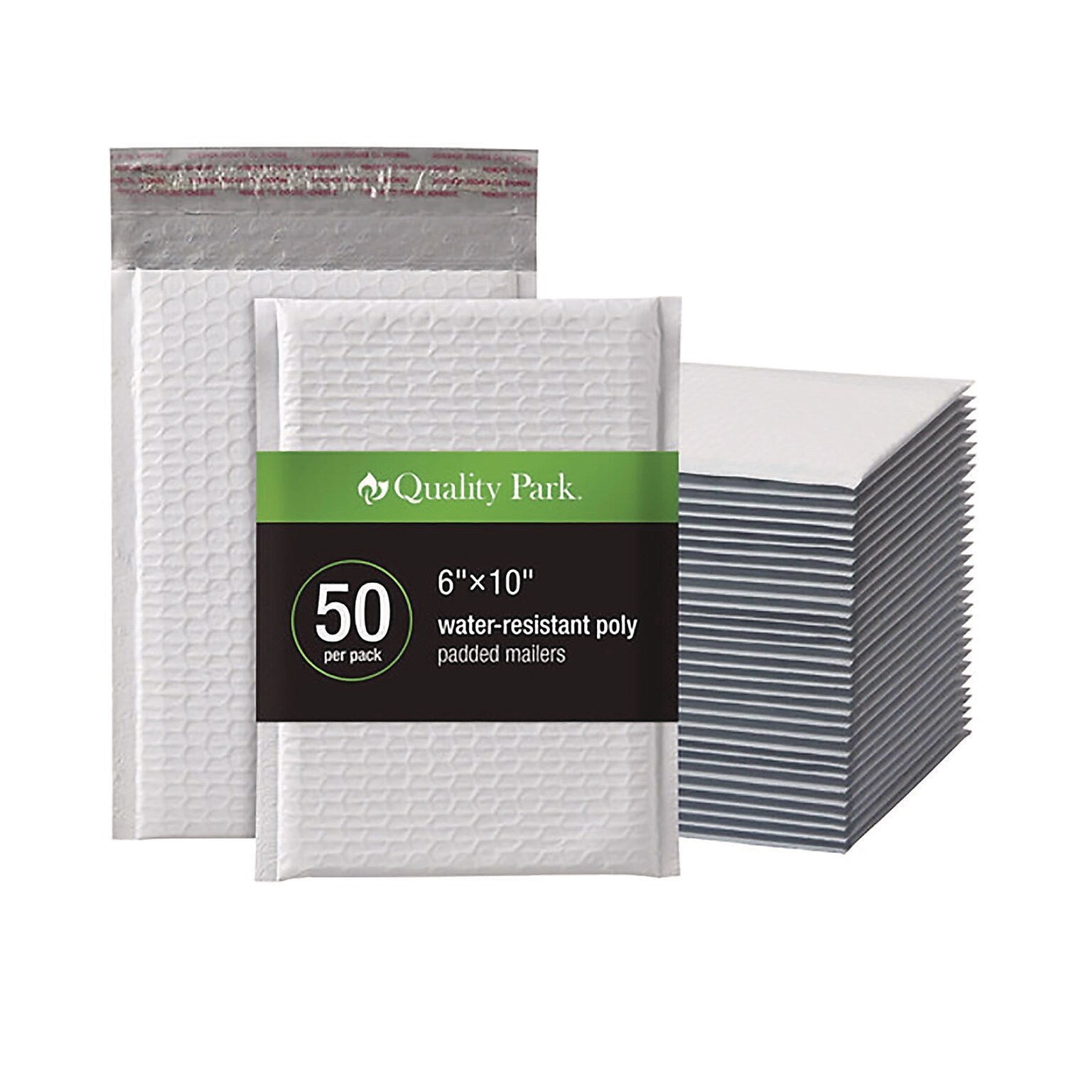 6" x 9" Self-Sealing Bubble Mailer, #0, White, 25/Pack (QUA95007)