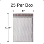 8.25" x 11" Self-Sealing Bubble Mailer, #2, White, 25/Pack (QUA95009)