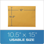 10.5" x 15" Self-Sealing Bubble Mailer, Brown Kraft, 25/Pack (QUA85763)