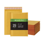 6" x 9" Self-Sealing Bubble Mailer, #0, Brown Kraft, 25/Pack (QUA95001)