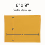 6" x 9" Self-Sealing Bubble Mailer, #0, Brown Kraft, 25/Pack (QUA95001)