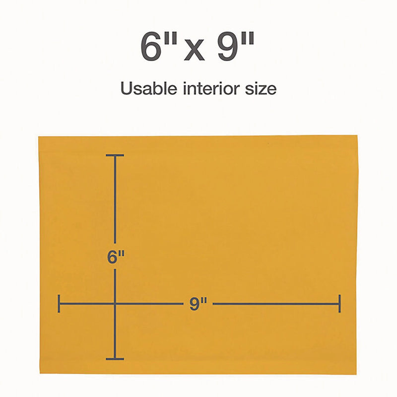 6" x 9" Self-Sealing Bubble Mailer, #0, Brown Kraft, 25/Pack (QUA95001)