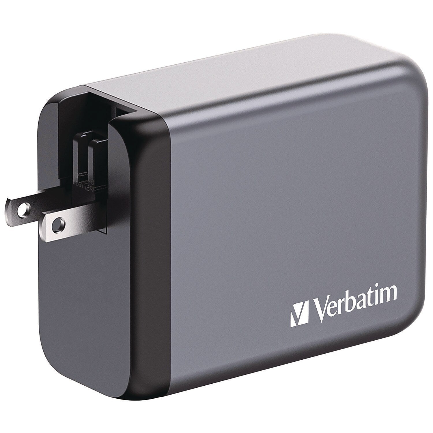 Verbatim GaN USB-A/USB-C Wall Charger, 200W, Black/Gray (32204)