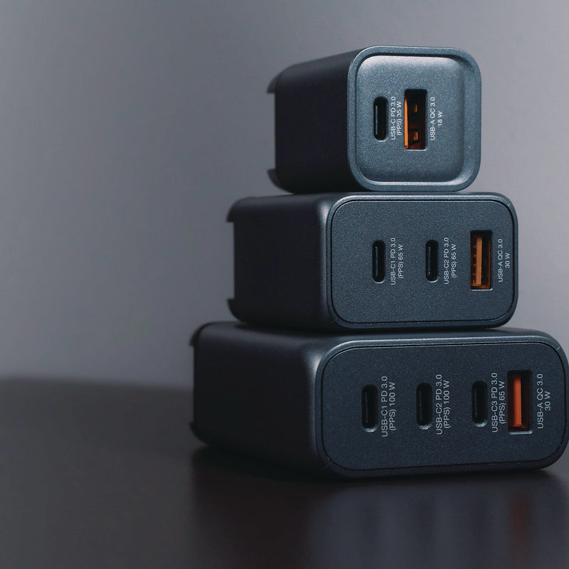 Verbatim GaN USB-A/USB-C Wall Charger, 35W, Black/Gray (32200)