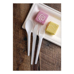 Eco-Products Plantware CPLA Forks, Medium-Weight, White, 1,000/Carton (EP-S017)