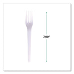 Eco-Products Plantware Individually Wrapped CPLA Forks, Medium-Weight, White, 1,000/Carton (EP-S017-W)