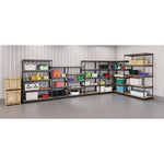 Alera 3800 Series 4-Shelf Steel Shelving Unit, 60" x 30" x 16", Black (26109)