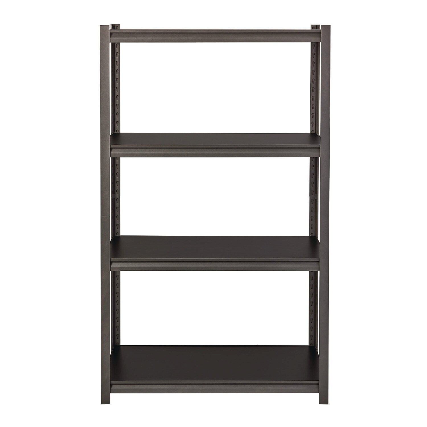 Alera 3200 Series 4-Shelf Steel Shelving Unit, 60" x 36" x 18", Black/Gun Metal Gray (26112)
