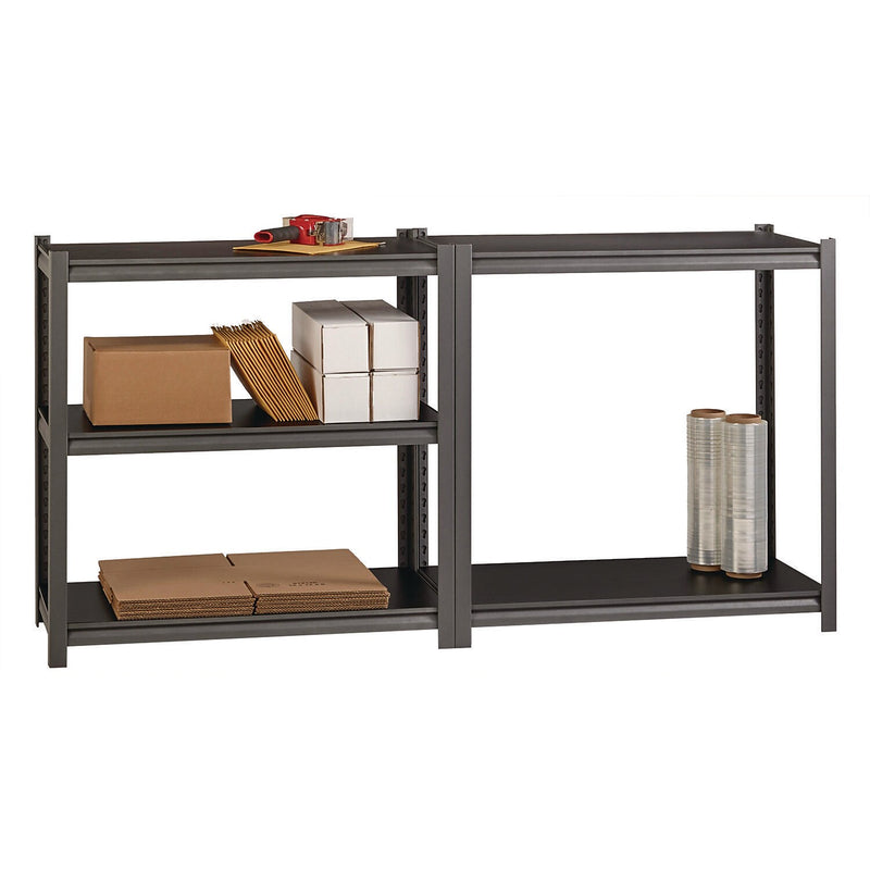 Alera 3200 Series 5-Shelf Steel Shelving Unit with Laminate Shelves, 72" x 36" x 18", Black (26113)