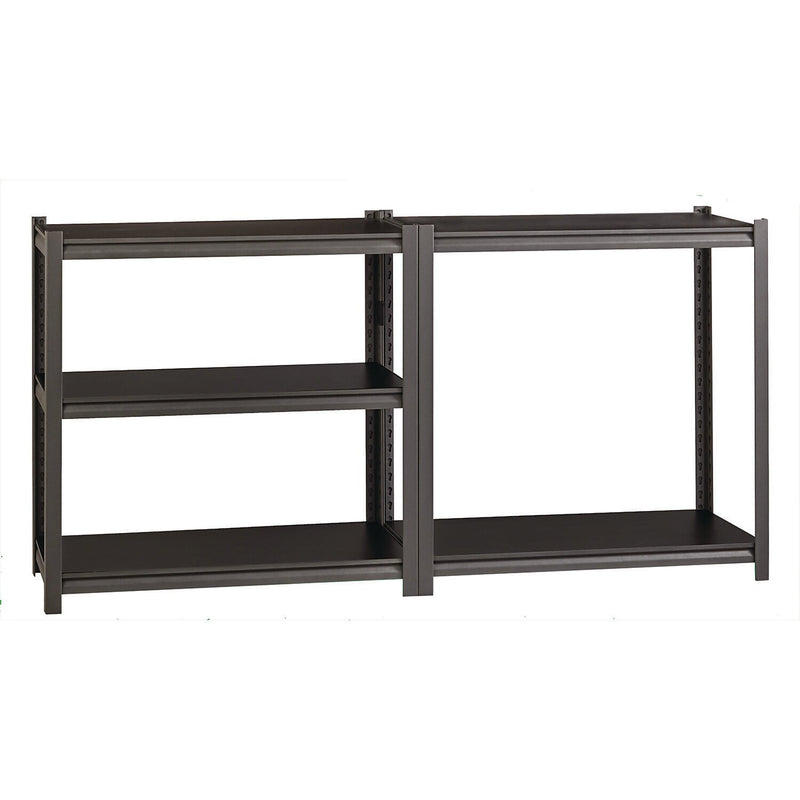 Alera 3200 Series 5-Shelf Steel Shelving Unit with Laminate Shelves, 72" x 36" x 18", Black (26113)
