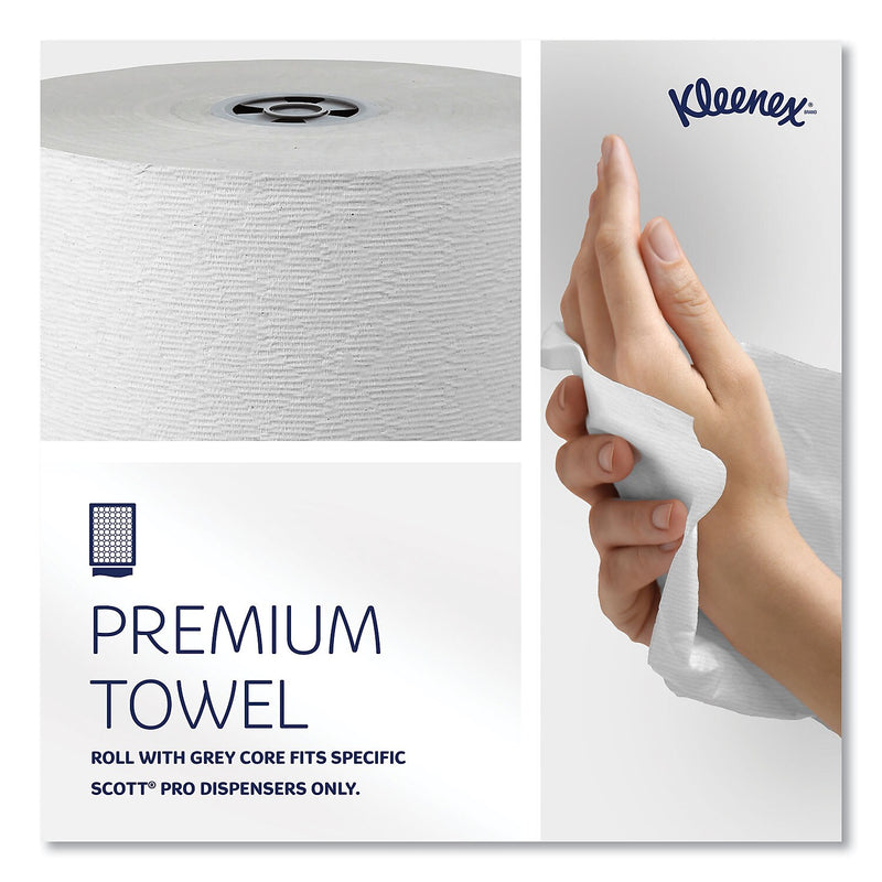 Kleenex Recycled Hardwound Paper Towels, 1-Ply, 700 ft./Roll, 6 Rolls/Carton (25639)
