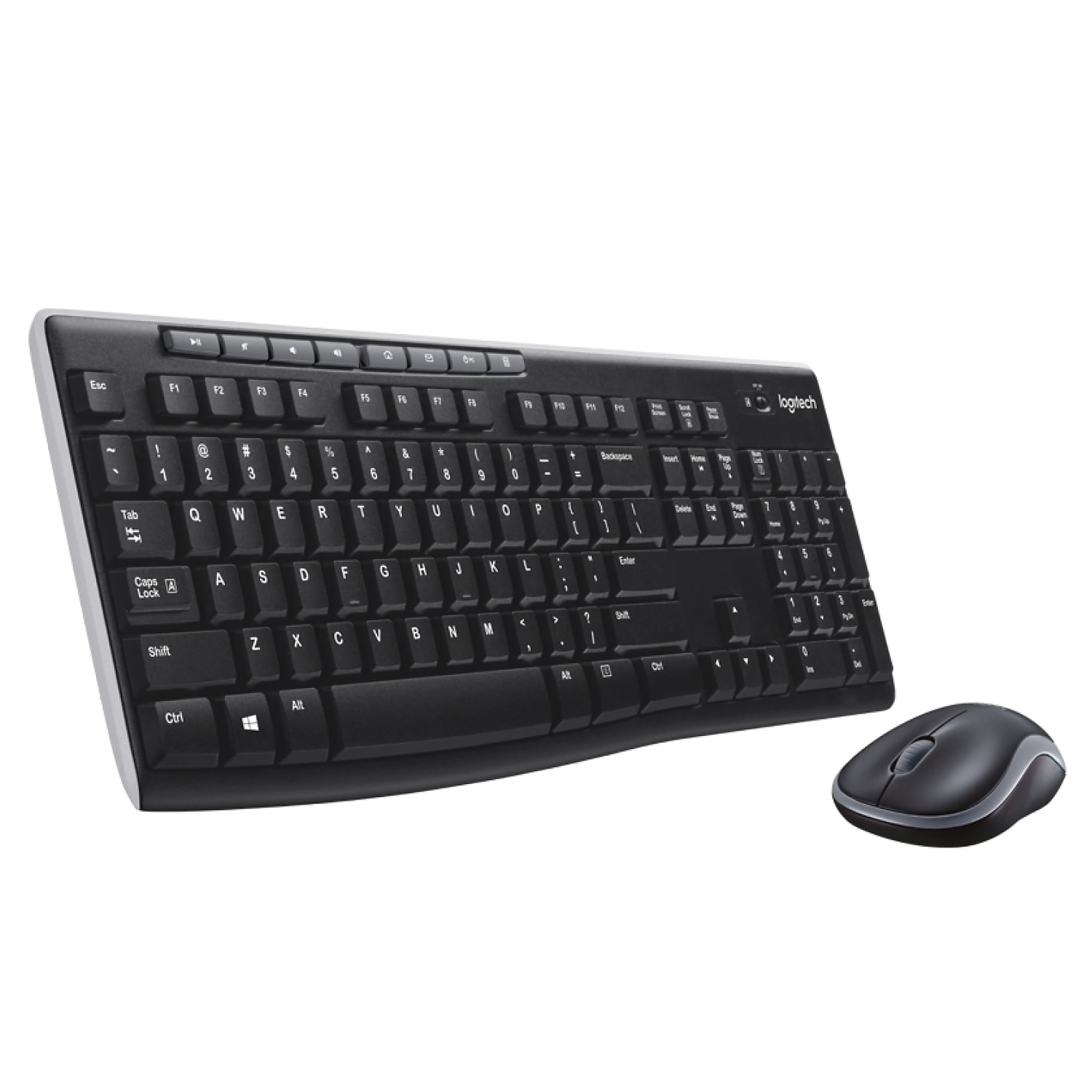 Logitech Combo MK270 Wireless Keyboard & Mouse, Black (920-004536)