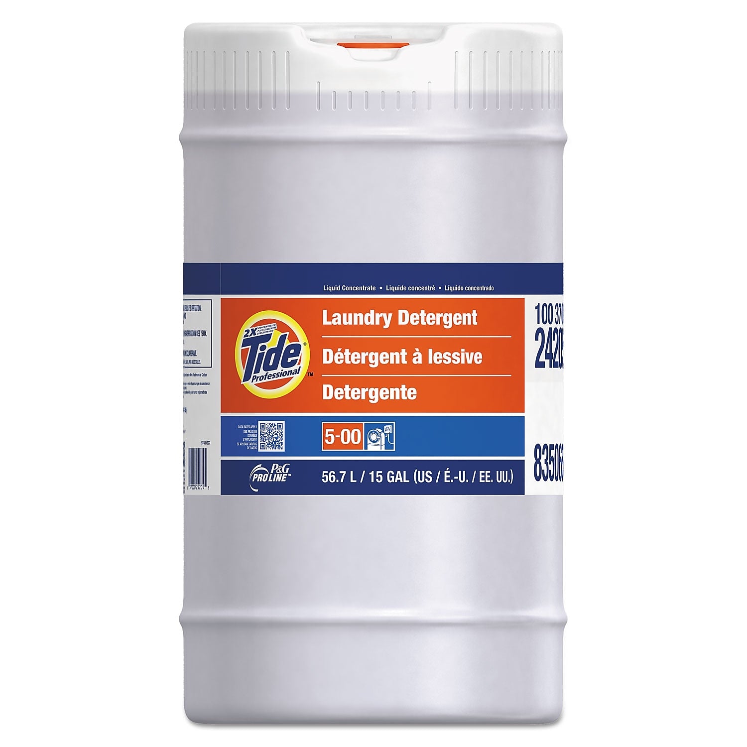 Tide Professional Pro 2x Liquid Laundry Detergent, Tide Original Scent, 1280 Loads, 15 Gallon (24205)