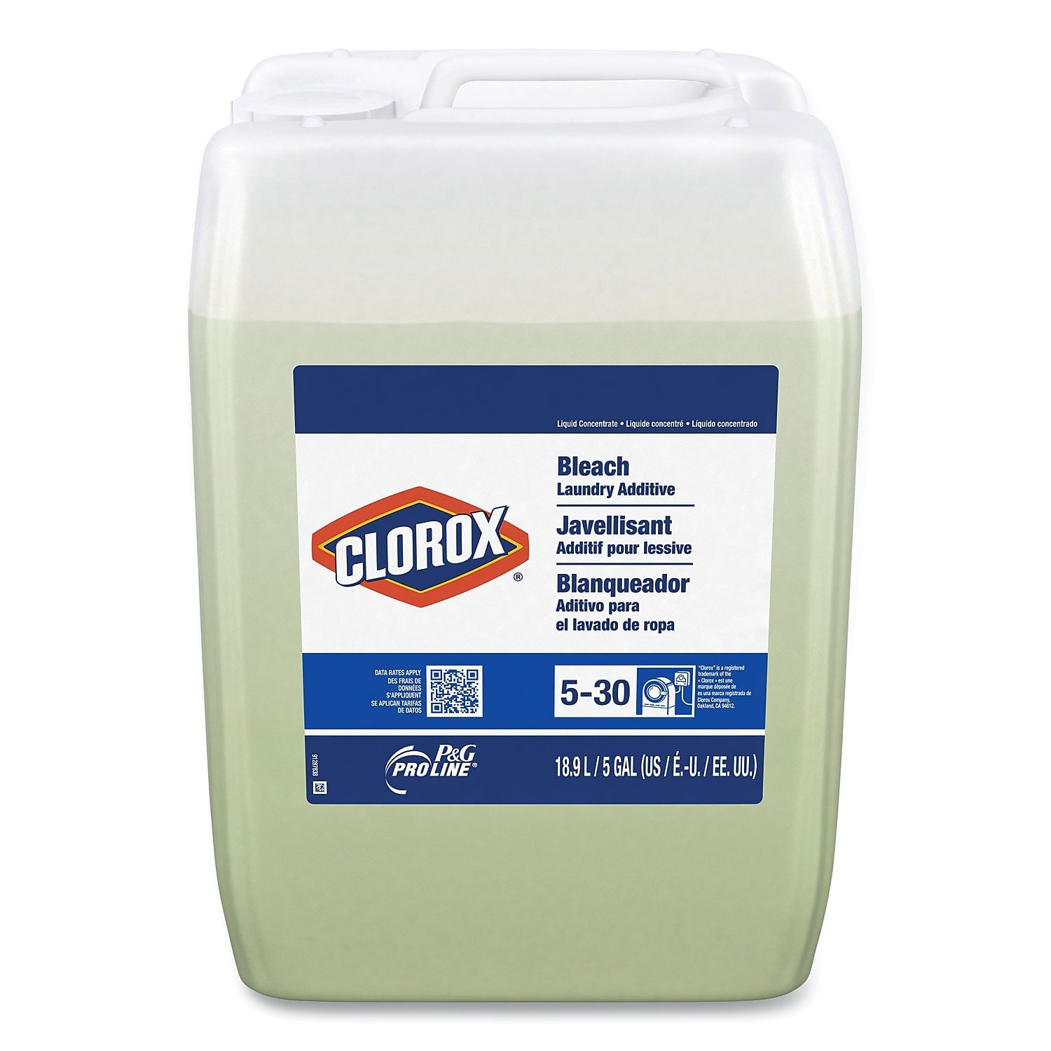 P&G Pro Line Clorox Bleach Laundry Additive, 5 Gallon (70678)