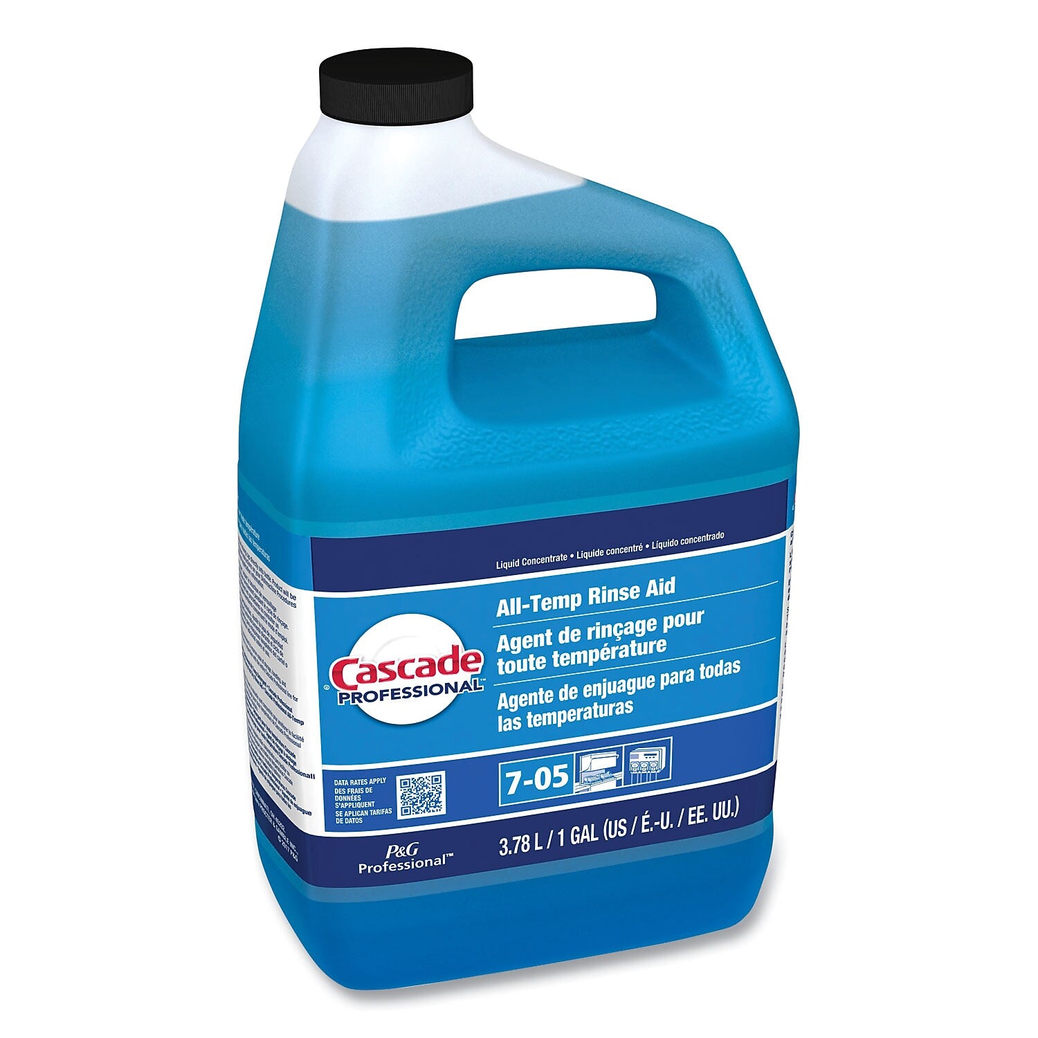 Cascade Professional All-Temp Dishwasher Rinse Aid, Fresh Scent, 1 Gallon, 2/Carton (71187)