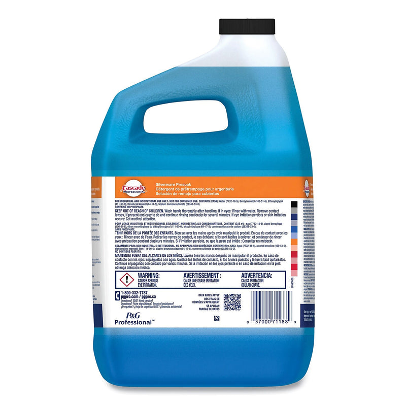 Cascade Professional Dish Silverware Presoak, Mild Citrus Scent, 1 Gallon, 2/Carton (71188)