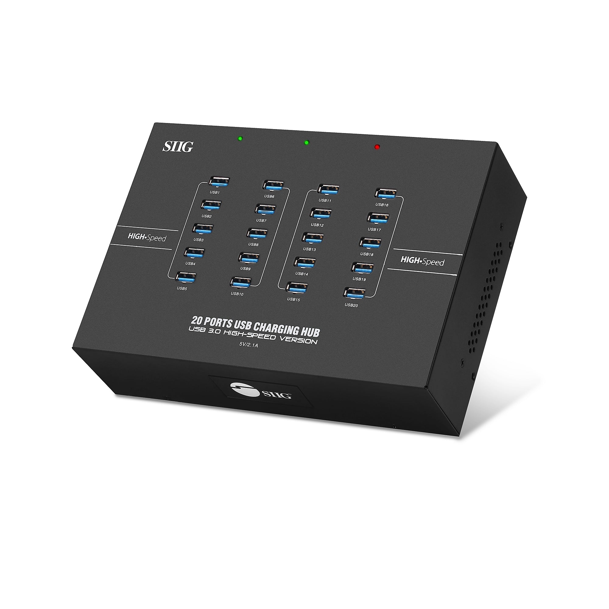 SIIG USB-A Charging Station, 200W, Black (ID-US0611-S1)