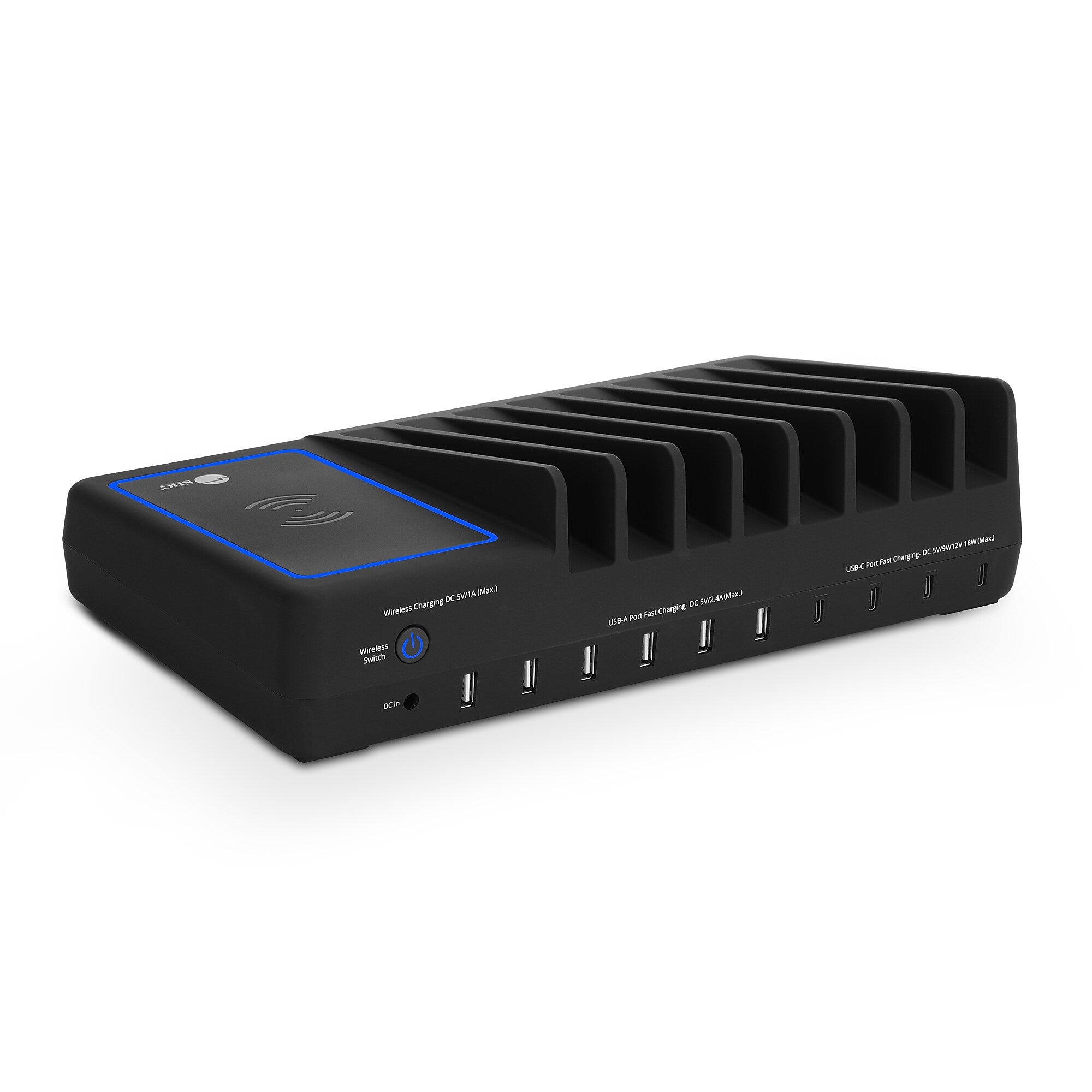 SIIG USB-A/USB-C Charging Station, 150W, Black (AC-PW1R11-S1)