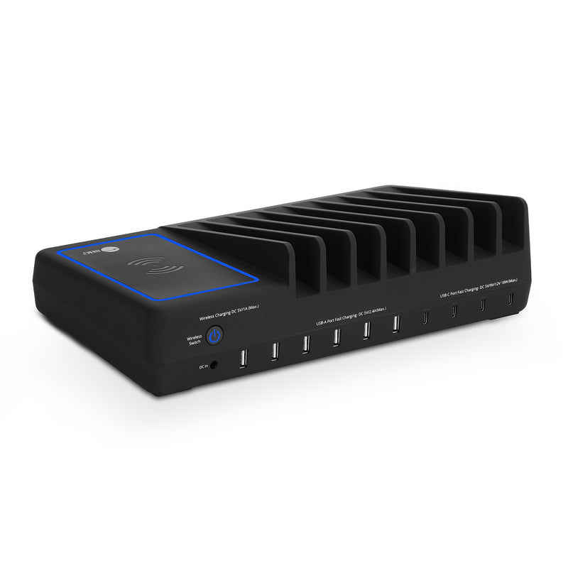 SIIG USB-A/USB-C Charging Station, 150W, Black (AC-PW1R11-S1)