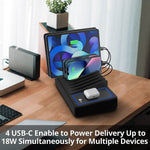 SIIG USB-A/USB-C Charging Station, 150W, Black (AC-PW1R11-S1)