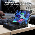 SIIG USB-A/USB-C Charging Station, 150W, Black (AC-PW1R11-S1)
