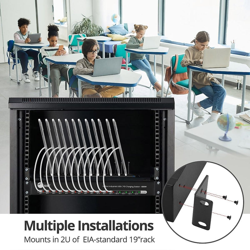 SIIG USB-C Charging Station, 600W, Black  (ID-US0A11-S1)