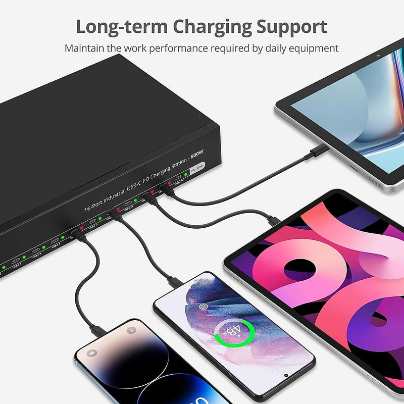 SIIG USB-C Charging Station, 600W, Black  (ID-US0A11-S1)