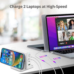 SIIG GaN USB-A/USB-C Charging Stand, 240W, White (AC-PW1X11-S1)