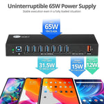 SIIG USB-A/USB-C Charging Station, 65W, Black (ID-US0811-S1)