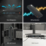 SIIG USB-A/USB-C Charging Station, 65W, Black (ID-US0811-S1)