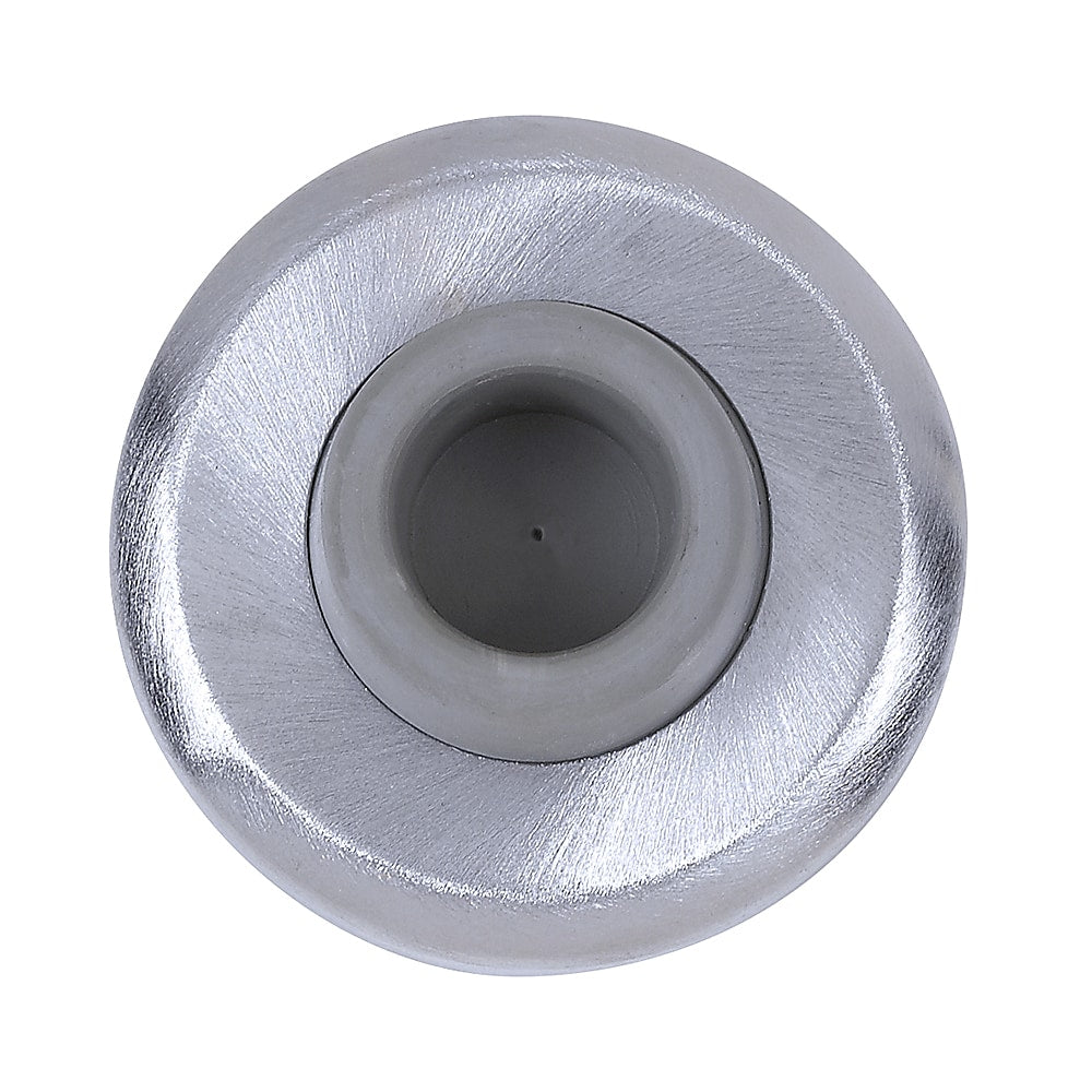 Tell Concave Wall Bumper, Satin Chrome Finish 26D (DT100084)