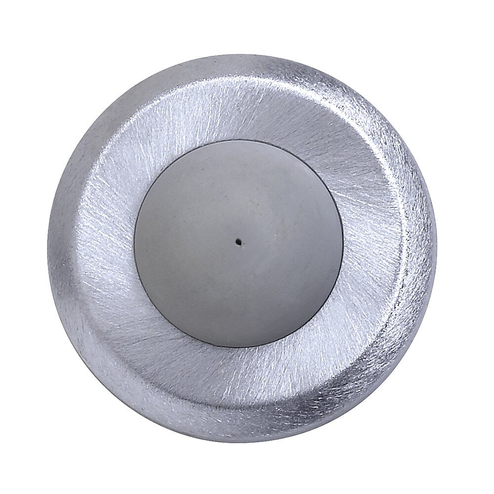 Tell Convex Wall Bumper, Satin Chrome Finish 26D (DT100085)