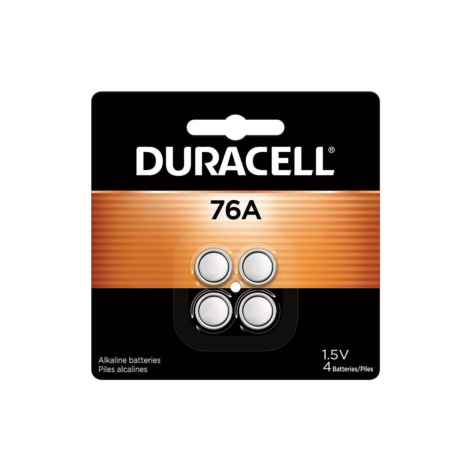 Duracell Specialty 76A Alkaline Battery, 4/Pack (PX76A675B4PK)