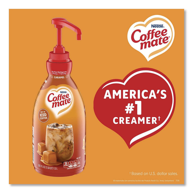 Coffee mate Caramel Dairy Free Liquid Creamer, 50.7 oz. (NES73358)