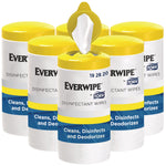Tork Disinfecting Wipes, Lemon Scent, 75 Wipes/Canister, 6/Carton (192820)