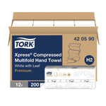 Tork Xpress Multifold Paper Towels, 1-Ply, 200 Sheets/Pack, 12 Packs/Carton (420590)
