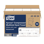 Tork Xpress Multifold Paper Towels, 1-Ply, 250 Sheets/Pack, 12 Packs/Carton (424834)