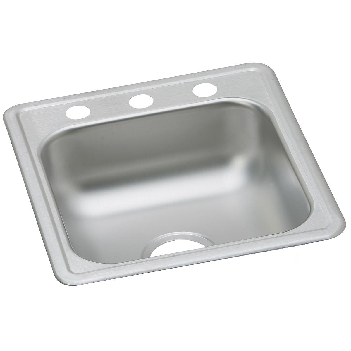 Elkay Dayton Stainless Steel 17" x 19" x 6-1/8", Single Bowl Top Mount Bar Sink, Satin (D117193)