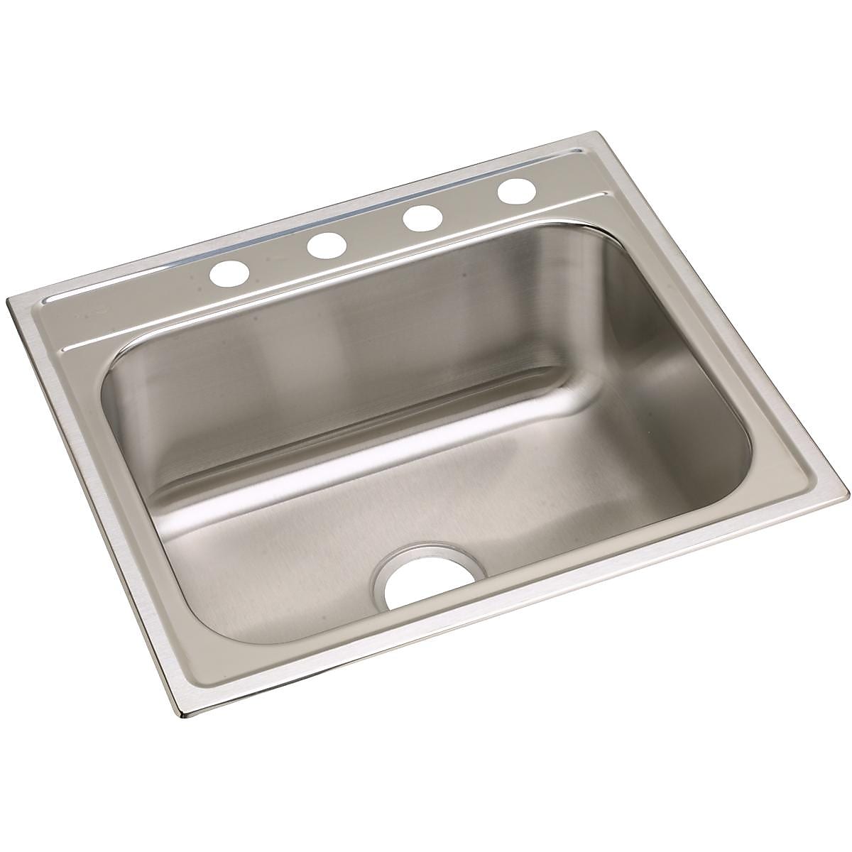 Elkay Dayton Stainless Steel 25" x 22" x 10-1/4", Single Bowl Top Mount Sink (DPC12522104)
