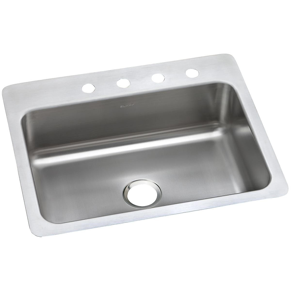 Elkay Dayton Stainless Steel 27" x 22" x 8", Single Bowl Dual Mount Sink (DSESR127224)