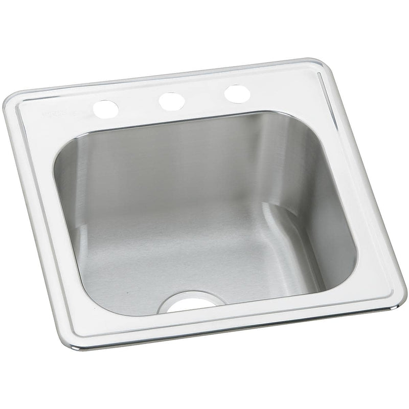 Elkay Celebrity Stainless Steel 20" x 20" x 10-1/8", Single Bowl Top Mount Laundry Sink (ESE2020101)