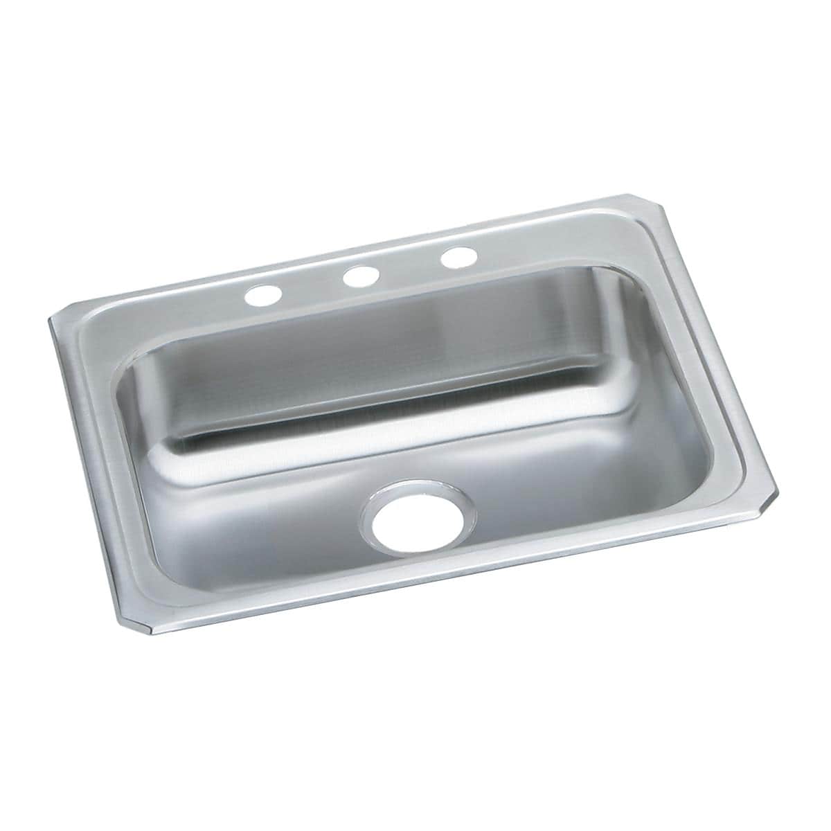 Elkay Celebrity Stainless Steel 25" x 21-1/4" x 5-3/8", Single Bowl Top Mount Sink (GECR25213)