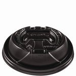 Dart Optima Reclosable Polystyrene Hot Cup Lid, Fits 12 oz. to 24 oz. Cup, Black, 1,200/Carton (OPT1224TGB)