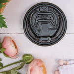 Dart Optima Reclosable Polystyrene Hot Cup Lid, Fits 12 oz. to 24 oz. Cup, Black, 1,200/Carton (OPT1224TGB)