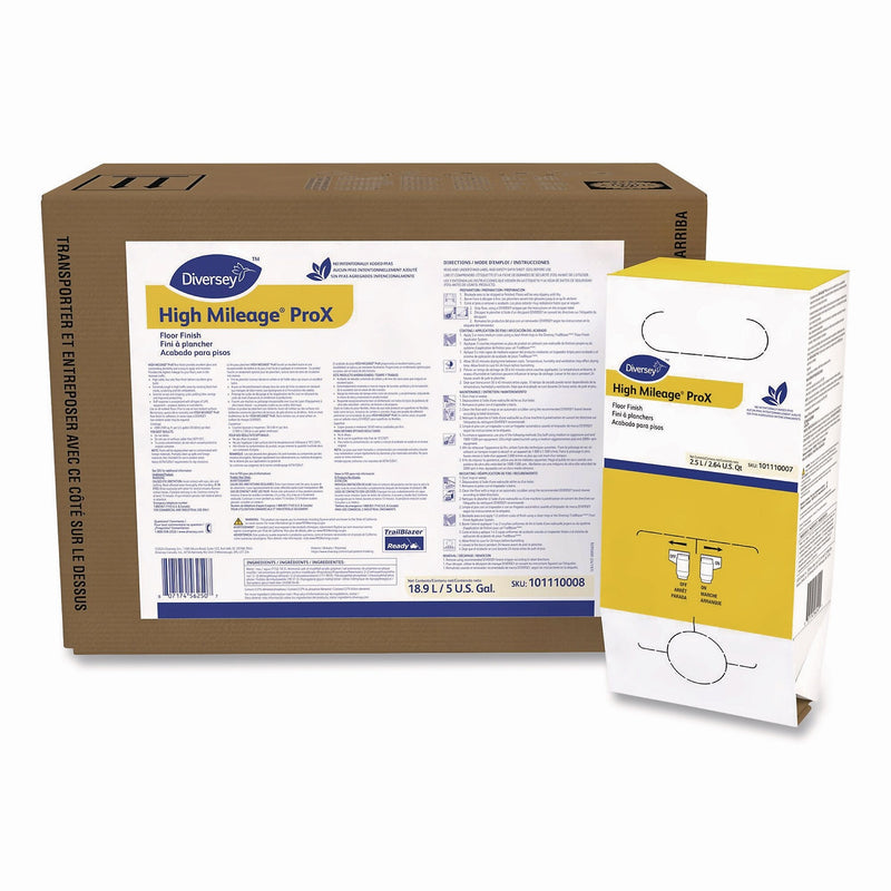 Diversey High Mileage ProX Floor Finish, Solvent Scent, 5 Gallon (101110008)
